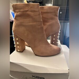 GUC Faux Suede Pearl Booties